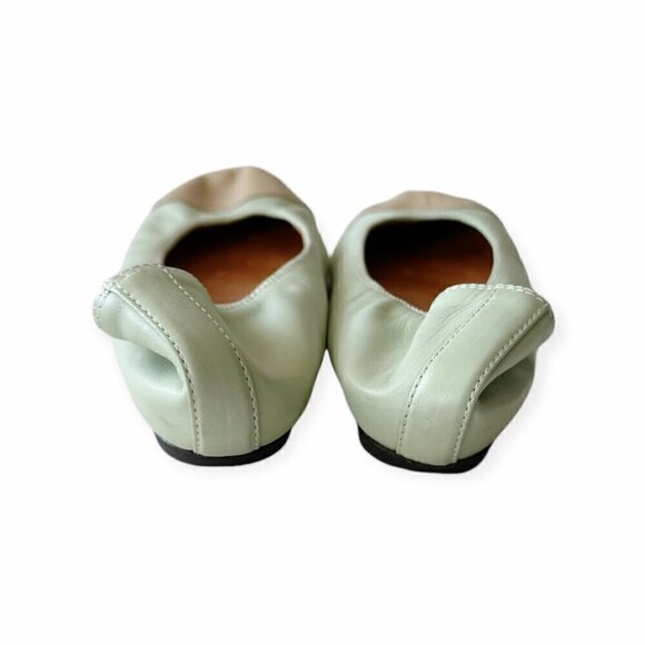 Lanvin Cap-Toe Icon Ballerina flats with snake toe,  Size 39 EU - Picture 7 of 11